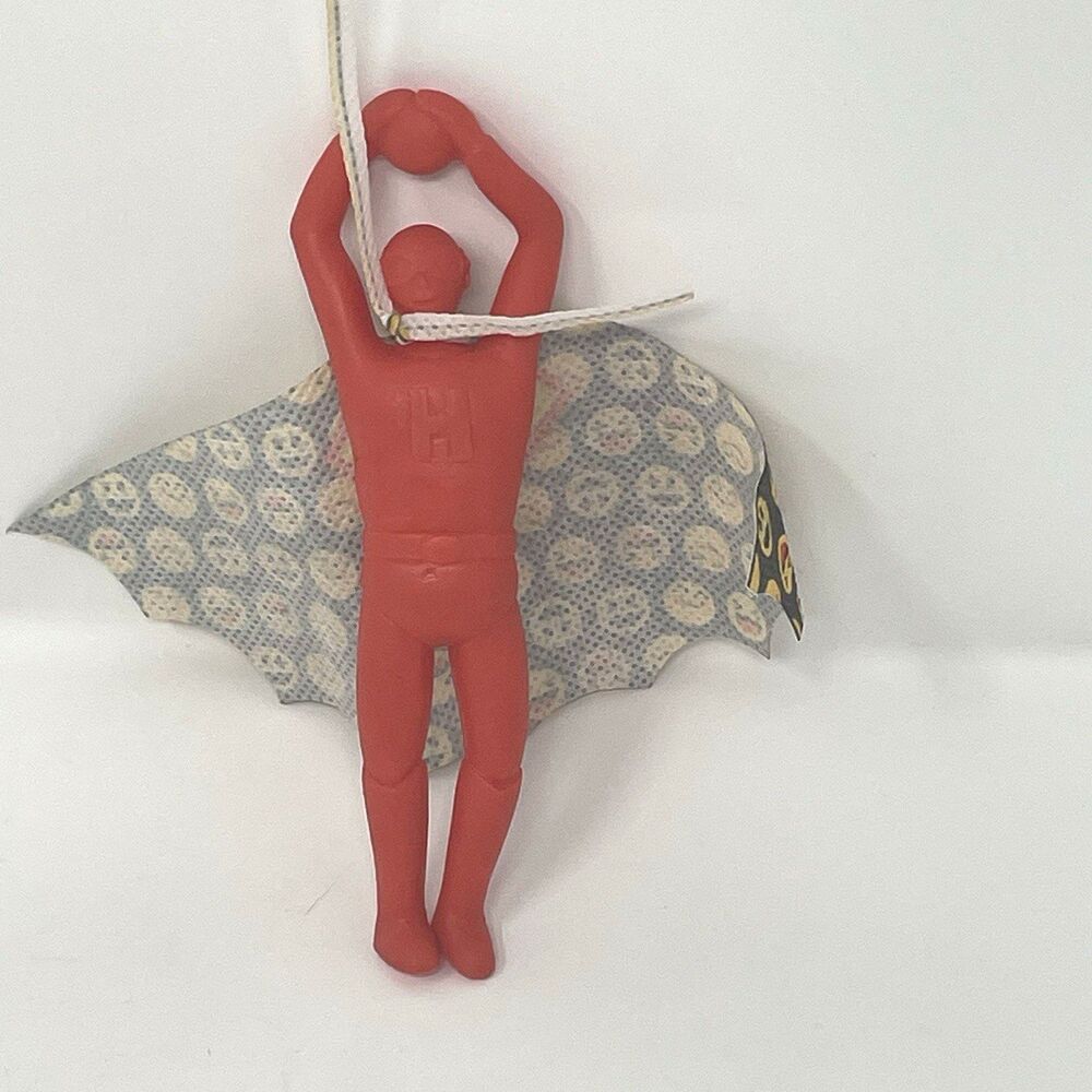 Vtg 80s Helpman Red Rubber 5.5" Figure‎ Unpainted Variant Window Walker Style